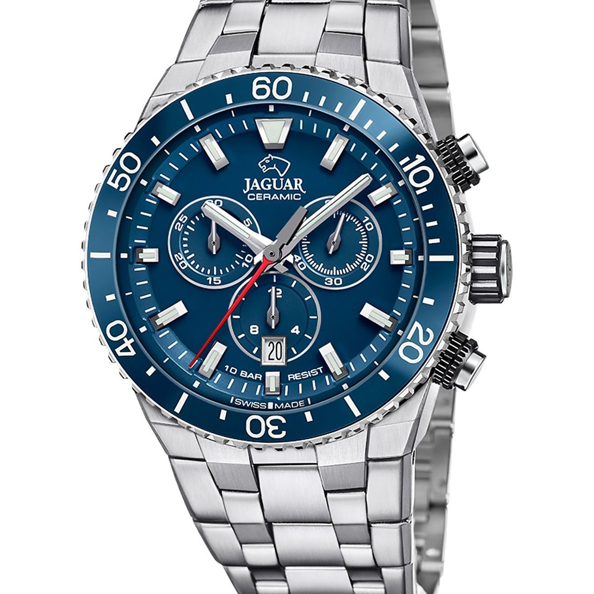 JAGUAR - Reloj J1022/2 Jaguar Swiss Azul Hombre Ceramic