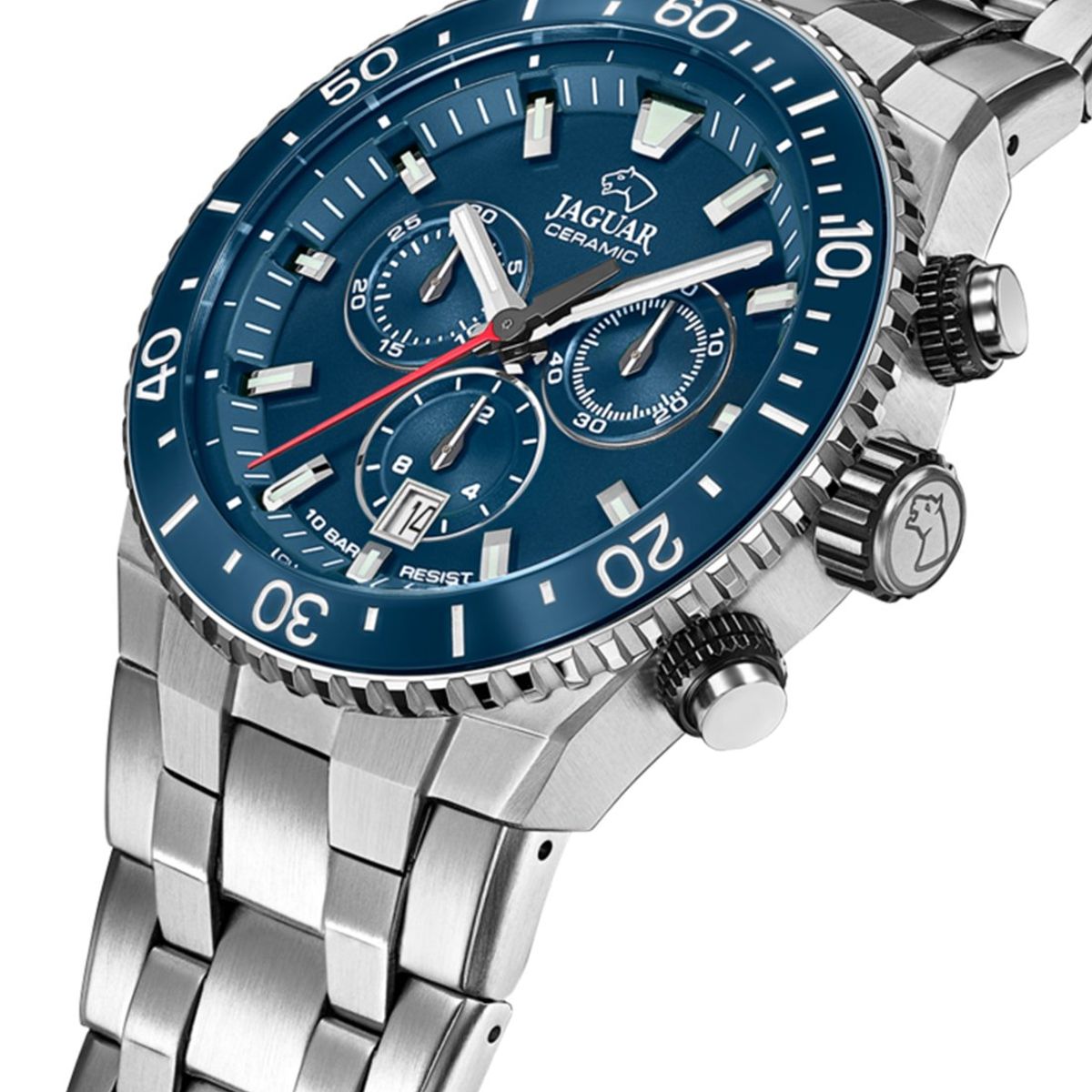 JAGUAR - Reloj J1022/2 Jaguar Swiss Azul Hombre Ceramic