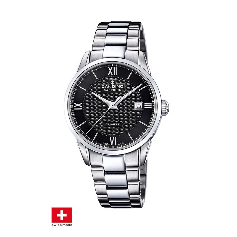 CANDINO - Reloj C4711/D Candino Swiss Negro Hombre Couple Classic