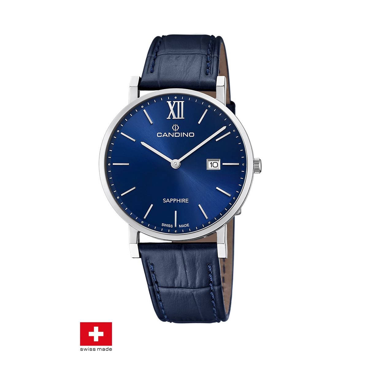 CANDINO - Reloj C4724/2 Candino Swiss Azul Hombre Couple Classic
