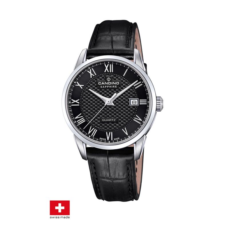 CANDINO - Reloj C4712/D Candino Swiss Negro Hombre Couple Classic