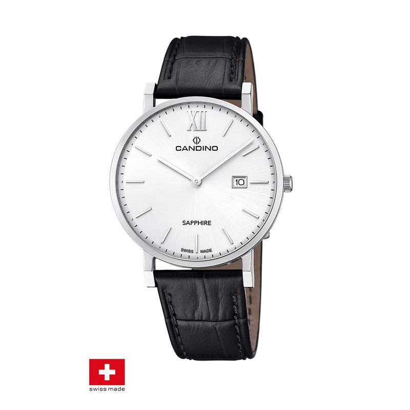 CANDINO - Reloj C4724/1 Candino Swiss Blanco Hombre Couple Classic