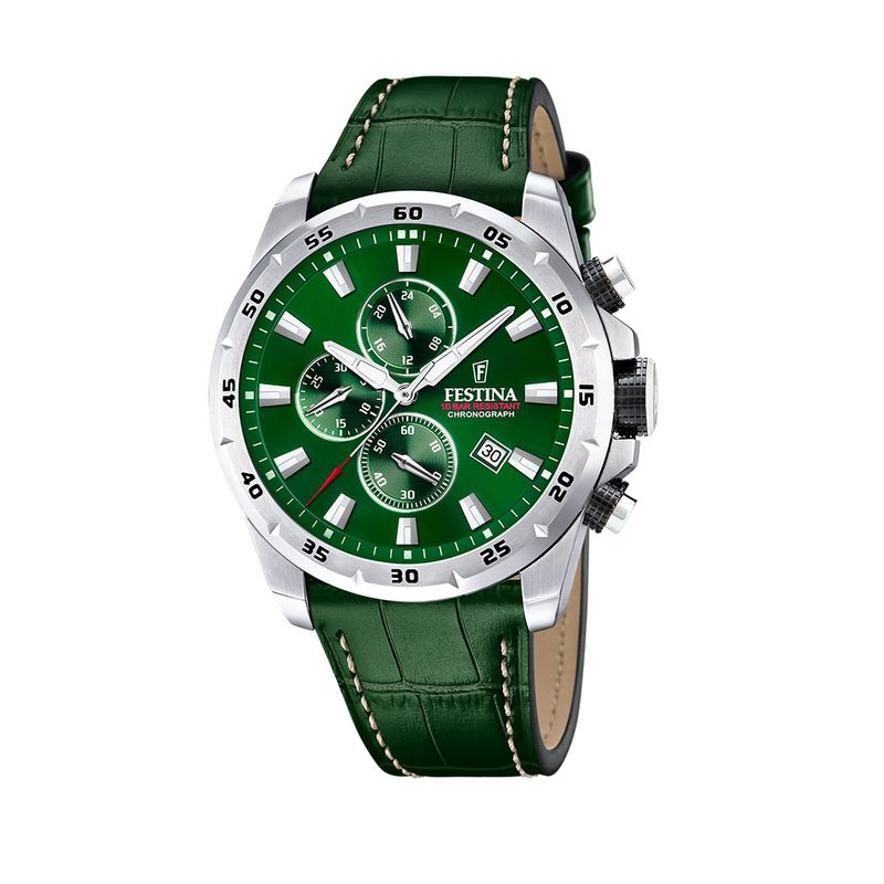 FESTINA - Reloj F206923 Festina Verde Hombre Timeless Chronograph FESTINA