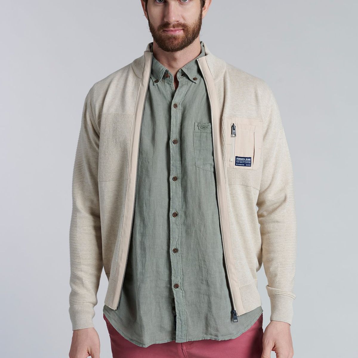 FEROUCH - Sweater Columbia Fj Beige Ferouch