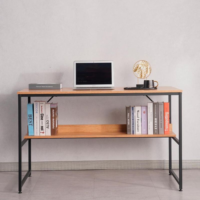 SPAZZIO - Escritorio IRON LINE natural 120x60x75 cm