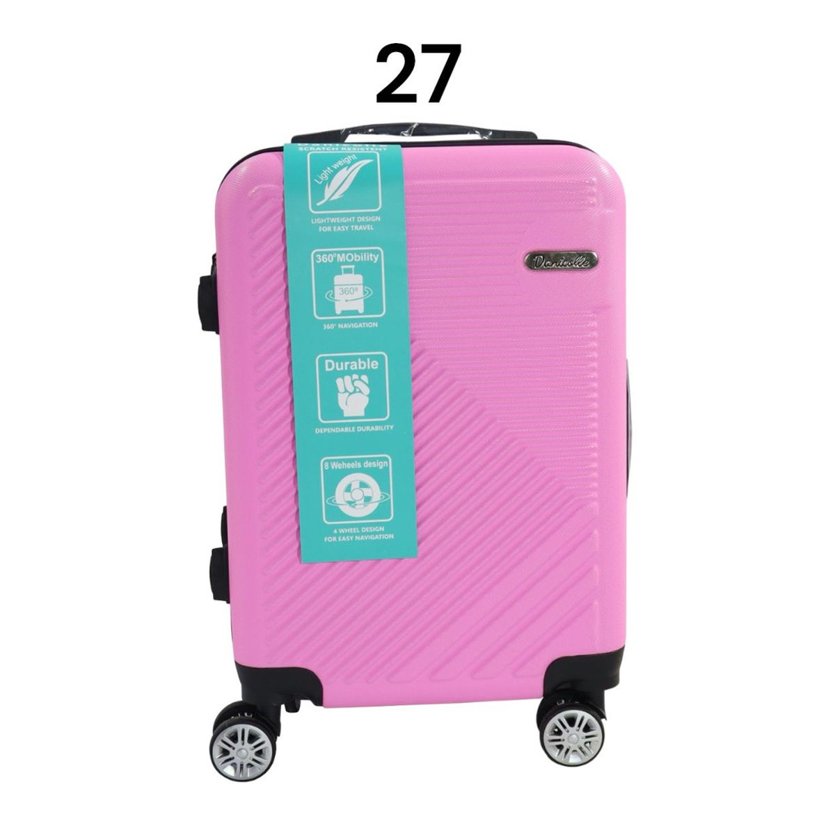 DINASTELLA - Maleta ABS JR1801 27 Rosado