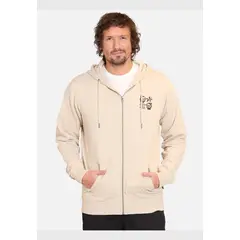 VOLCOM - Poleron FZ Flower Budz Full Zip Café Hombre Volcom.