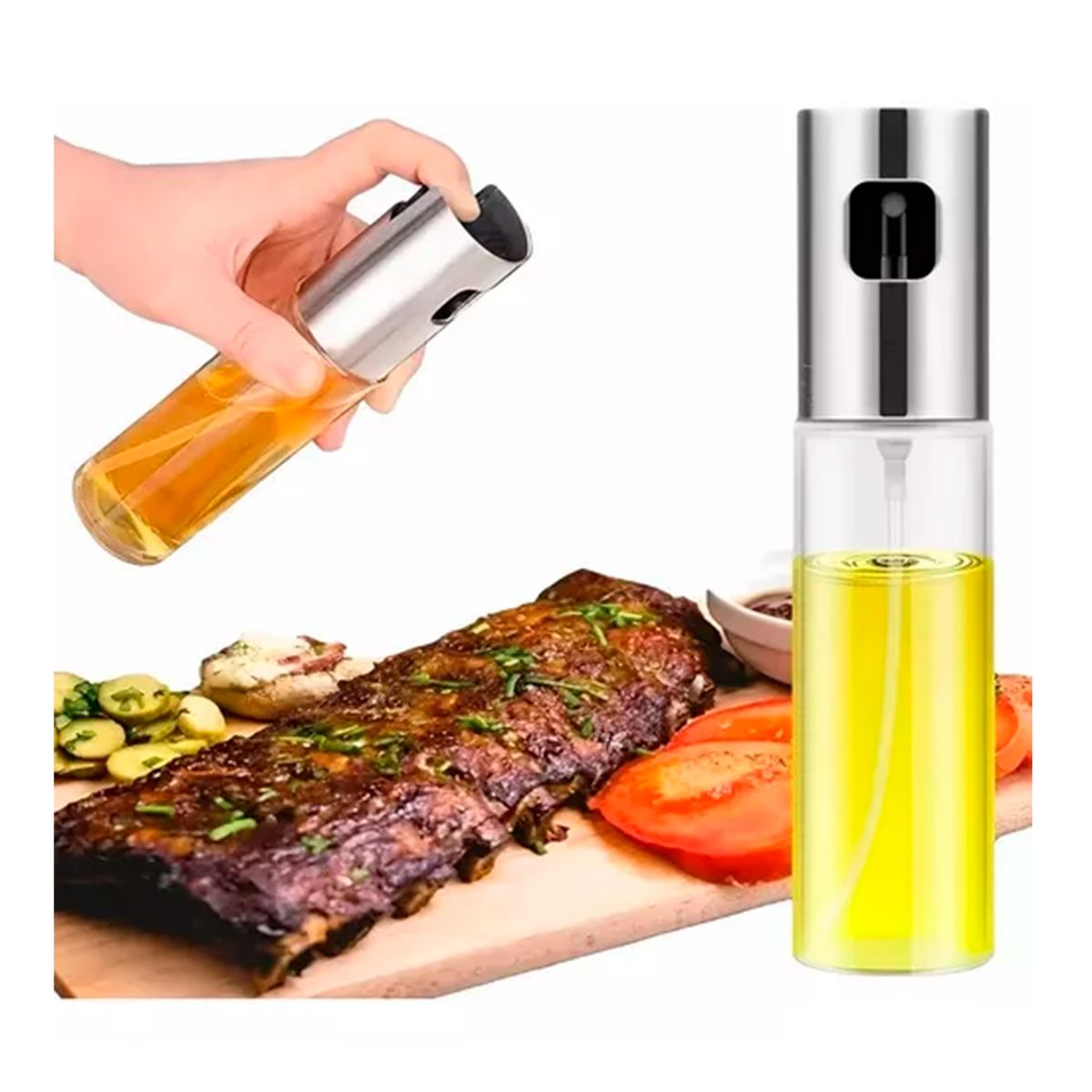 GENERICO - Pack 3 Rociador De Aceite Dispensador En Spray