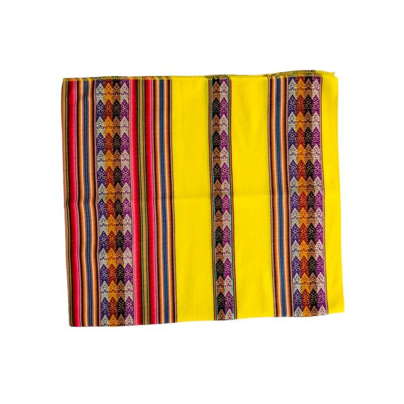 GENERICO - Manta Andina 1.20 X 1.10 Cm Mantel Andino - Amarillo