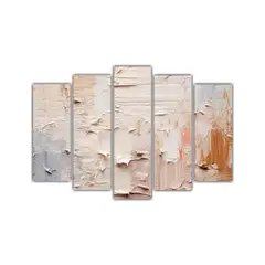 GENERICO - Pintura En Lienzo Creativa Enigmática Con Colores Beige Cla 225x150cm