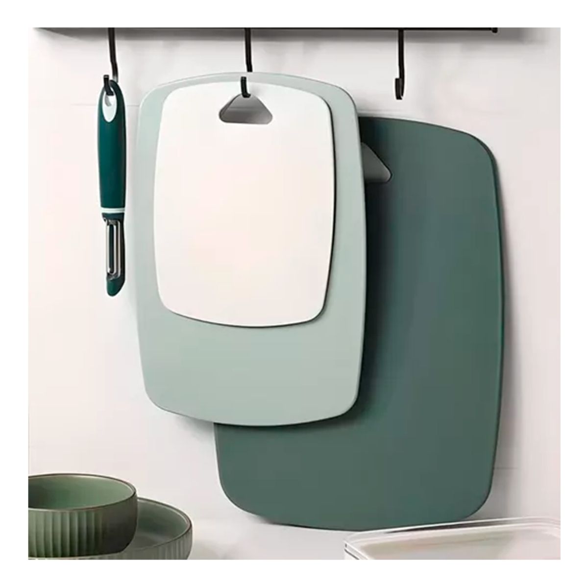 GENERICO - Set 3 Tablas De Corte A Doble Cara