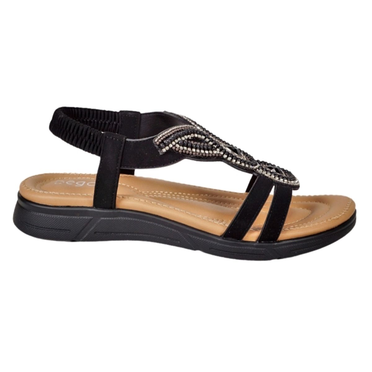 BEGOÑA - Sandalia Tahiel Negro BEGOÑA