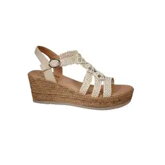 BEGOÑA - Sandalia Roma Beige