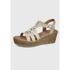 BEGOÑA - Sandalia Roma Beige