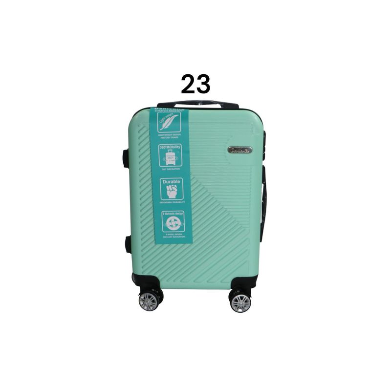 DINASTELLA - Maleta de Viaje Ruedas 360 y candado 23L Rigida ABS Danicolle Verde