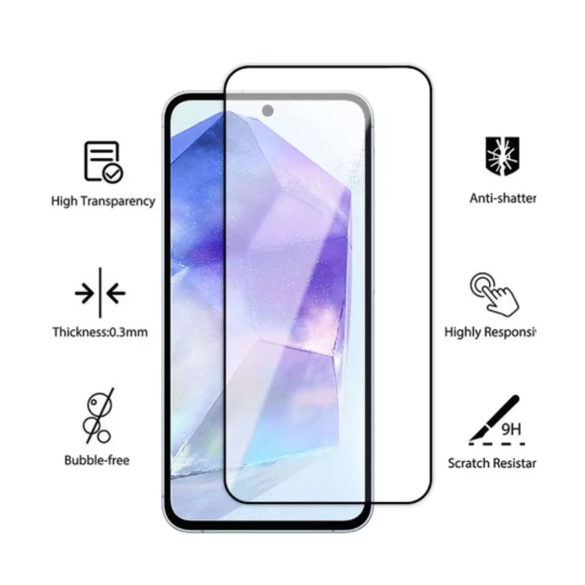 GENERICO - Mica Lámina Vidrio Templado Completa Para Samsung A35 5g