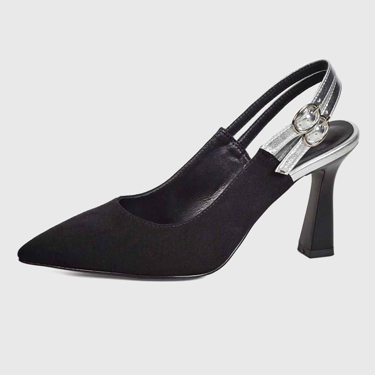 EDA MANZINI - Sandalia Bernabella Negro Plata EDA MANZINI