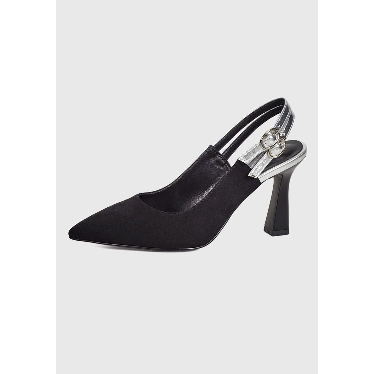 EDA MANZINI - Sandalia Bernabella Negro Plata EDA MANZINI