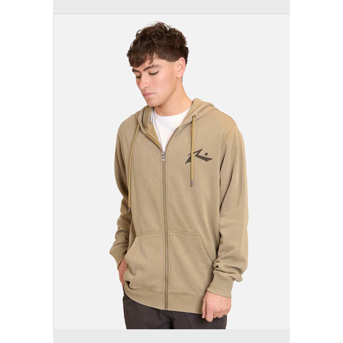 RUSTY - Poleron FZ Rsty One Khaki Hombre Rusty