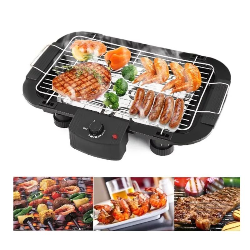 GENERICO - Parrilla Electrica Portatiles Asado 2000w Grill Color Negro