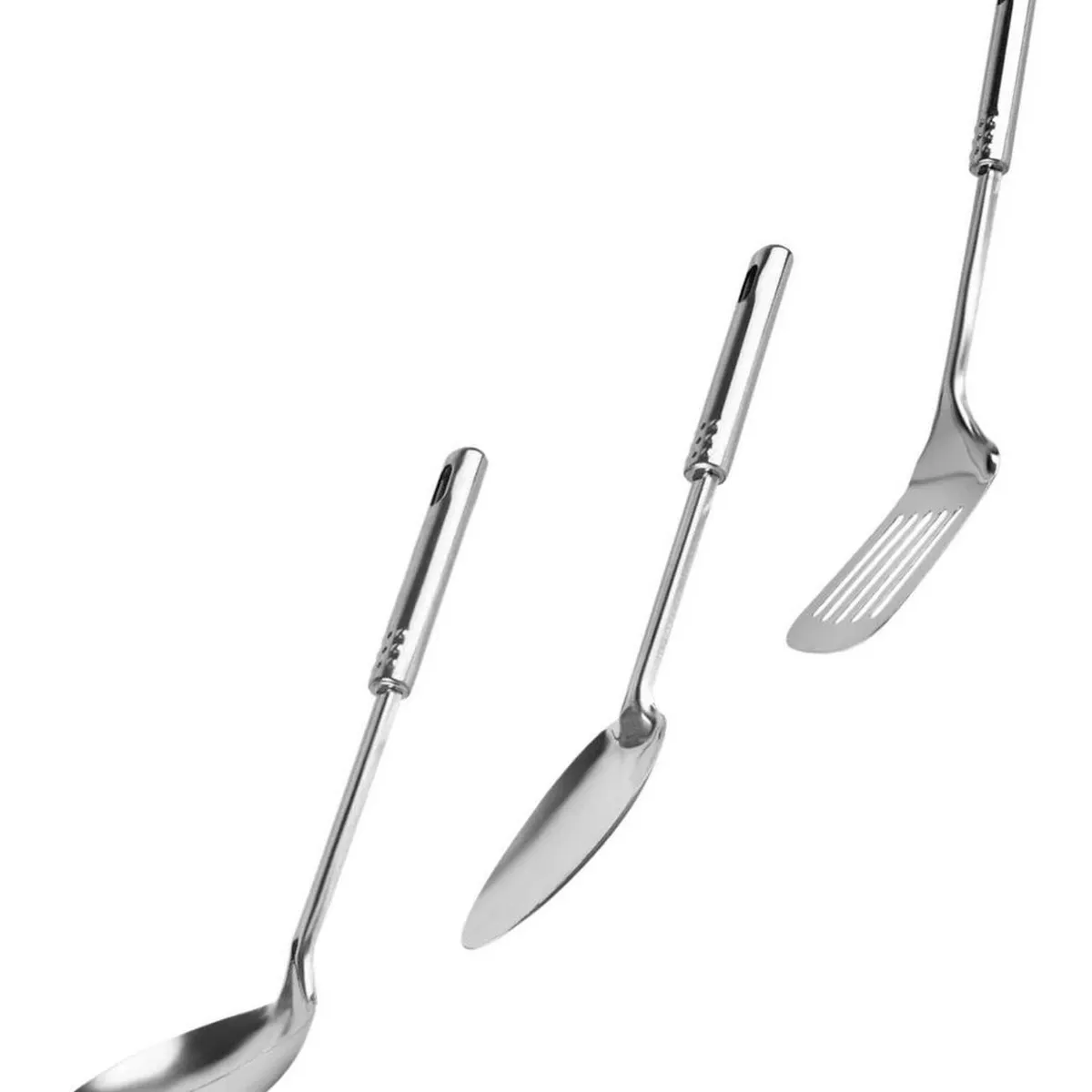 IMPORTCLICK - Juego Batería 15 Piezas Cocina Acero Inoxidable Plateado IMPORTCLICK