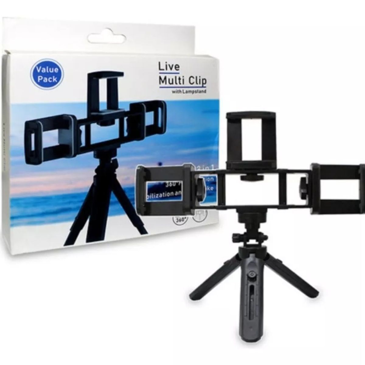 GENERICO - Soporte Tripode 3 en 1 Para Celular Camaras