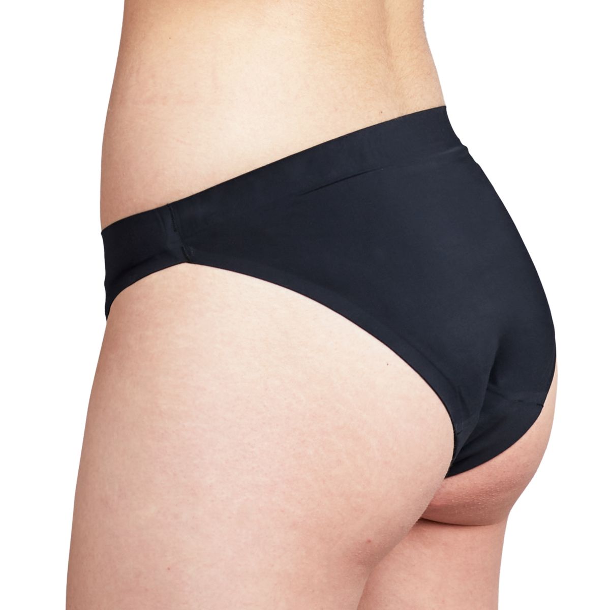 BLOODY GREEN - Calzón Menstrual Seamless - Sin Costura Flujo Moderado Negro.-