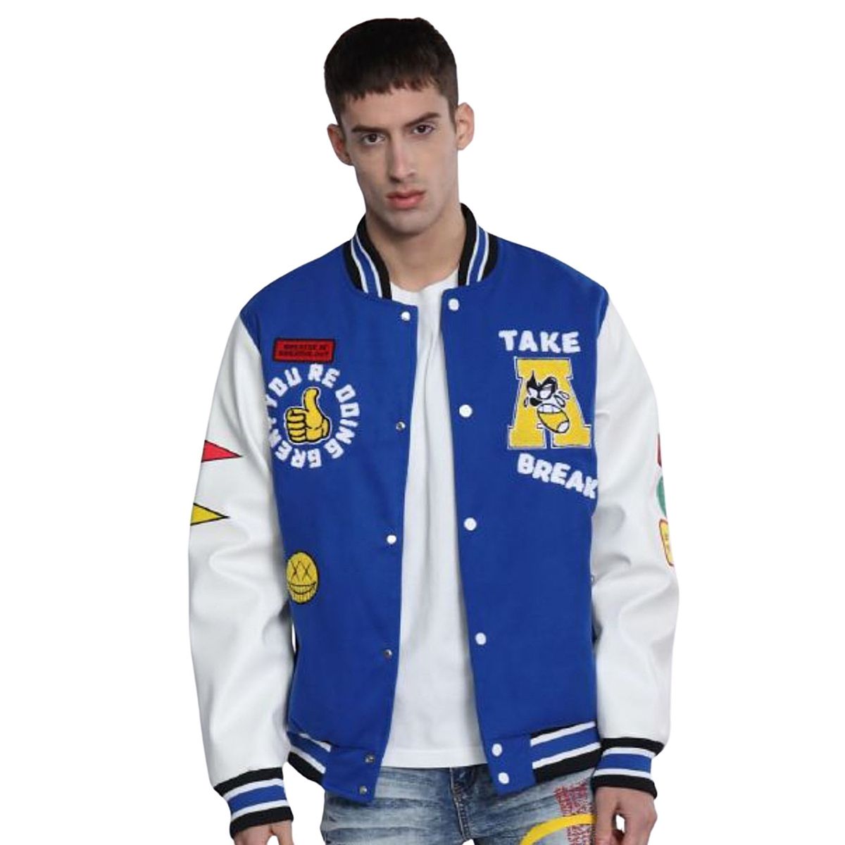 D'JOE - Chaqueta Universitaria Bomber Luxury