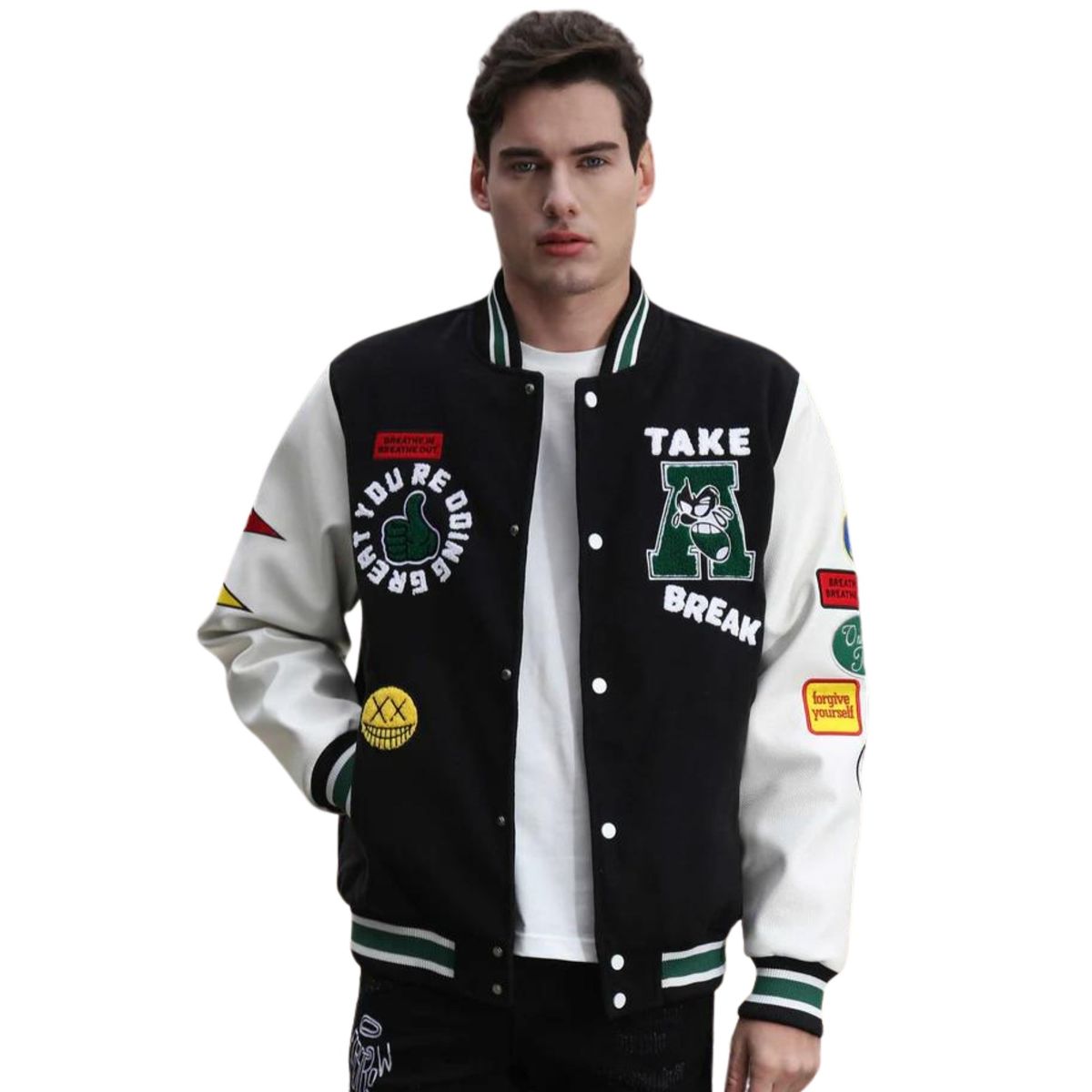 D'JOE - Chaqueta Universitaria Bomber Luxury