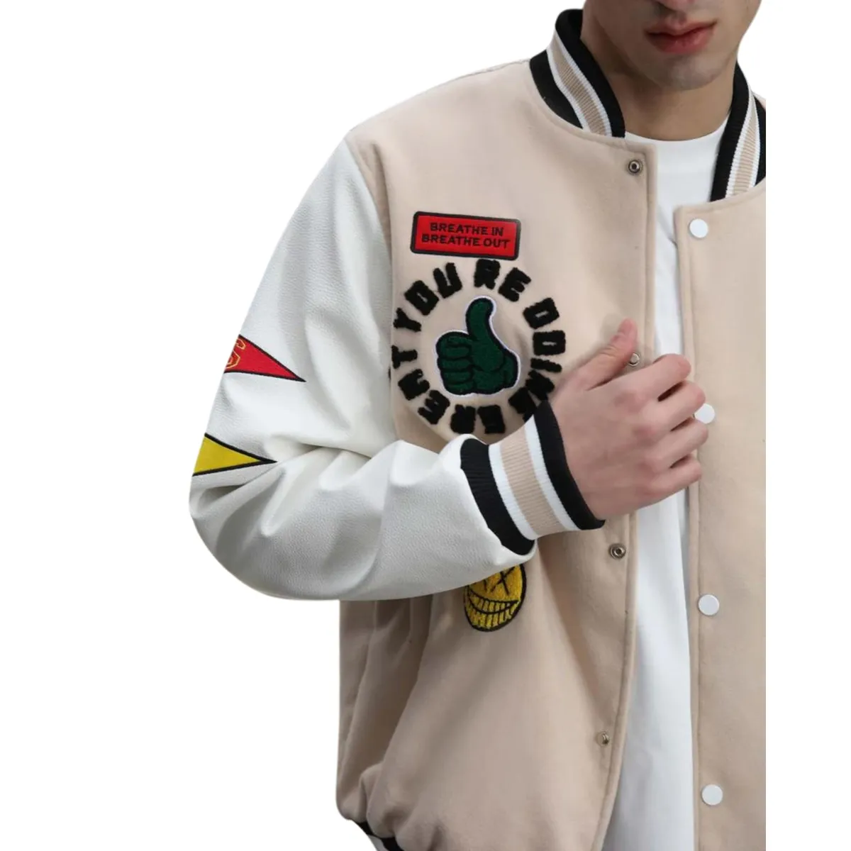 D'JOE - Chaqueta Universitaria Bomber Luxury