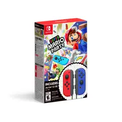 NINTENDO - Super Mario Party Digital + Red & Blue Joycon Bundle
