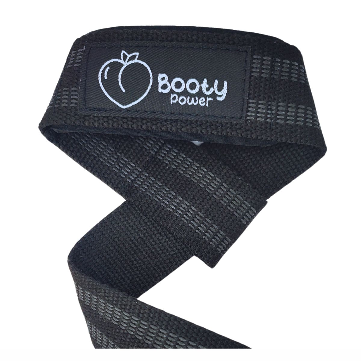 BOOTY POWER - Straps Gym - Straps para pesas negros