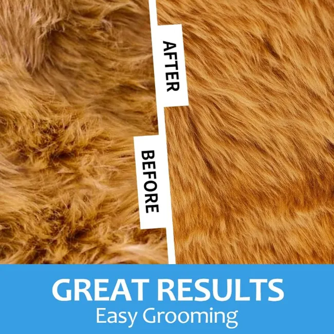 GENERICO - Peine 2 En 1 Para Perros Gatos Cepillo Grande Deslanador Pro