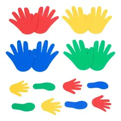 OEM - Set De Huellas Sensoriales Manos Y Pies Actividad Fisica