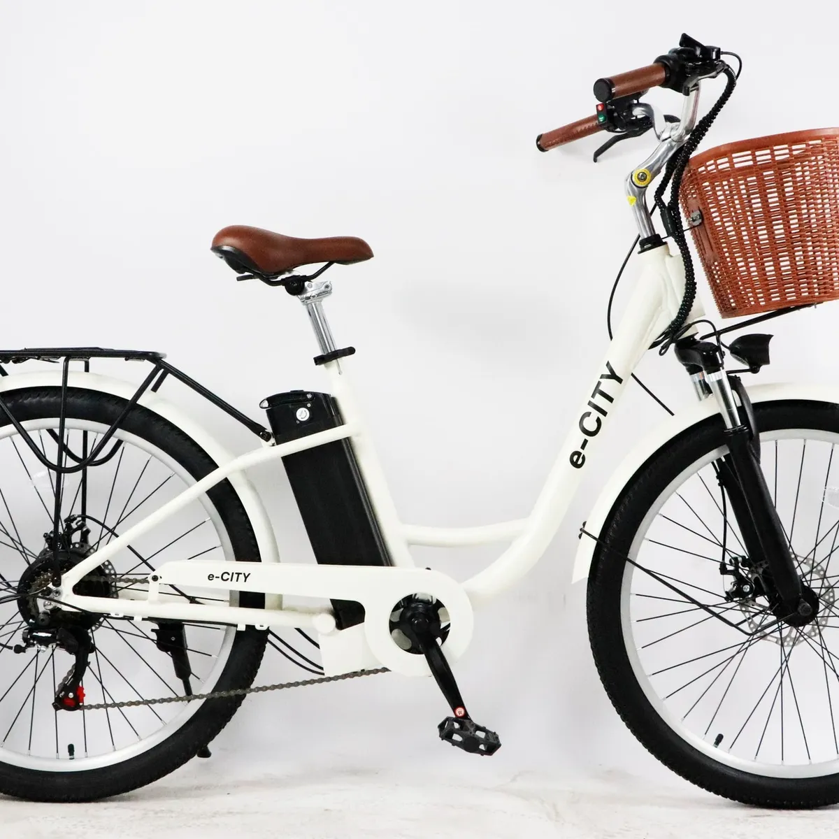 EBICIS - Bicicleta eléctrica MTB Aro 26 Ebicis E-CITY White
