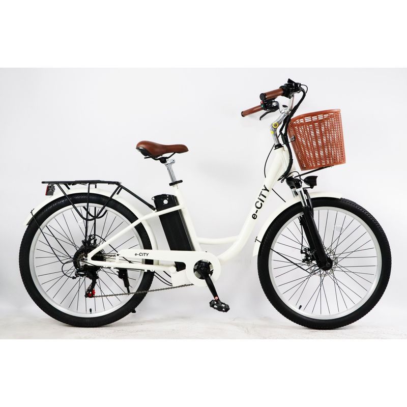 EBICIS - Bicicleta eléctrica MTB Aro 26 Ebicis E-CITY White