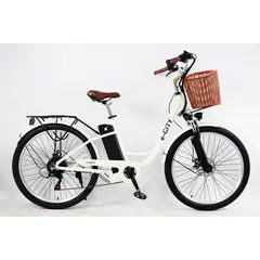 EBICIS - Bicicleta eléctrica MTB Aro 26 E-CITY White