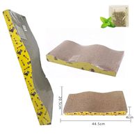 Rascador Para Gatos Cartón Corrugado Ondulado + Hierbas