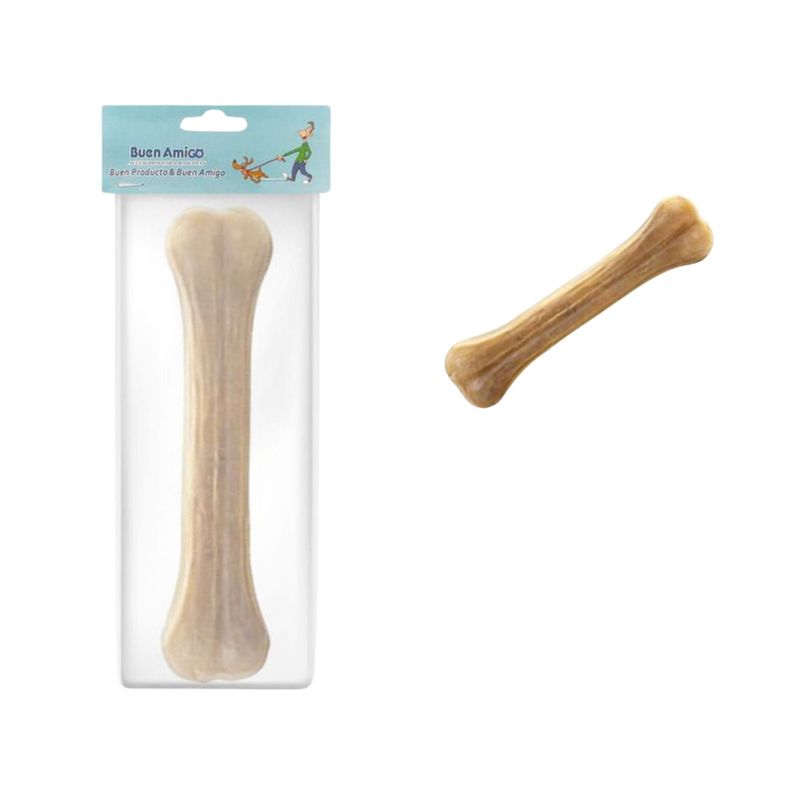 BUEN AMIGO - Snack Hueso Masticable Grande Perro Comestible 1 Und