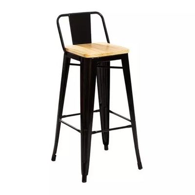 Imagen 2 del producto Pack 2 Taburetes Tolix Madera Negro 66cm