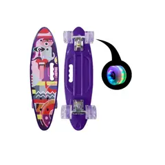 GENERICO - Skate Penny Cruiser Patineta Colored Face Ruedas Led Niños
