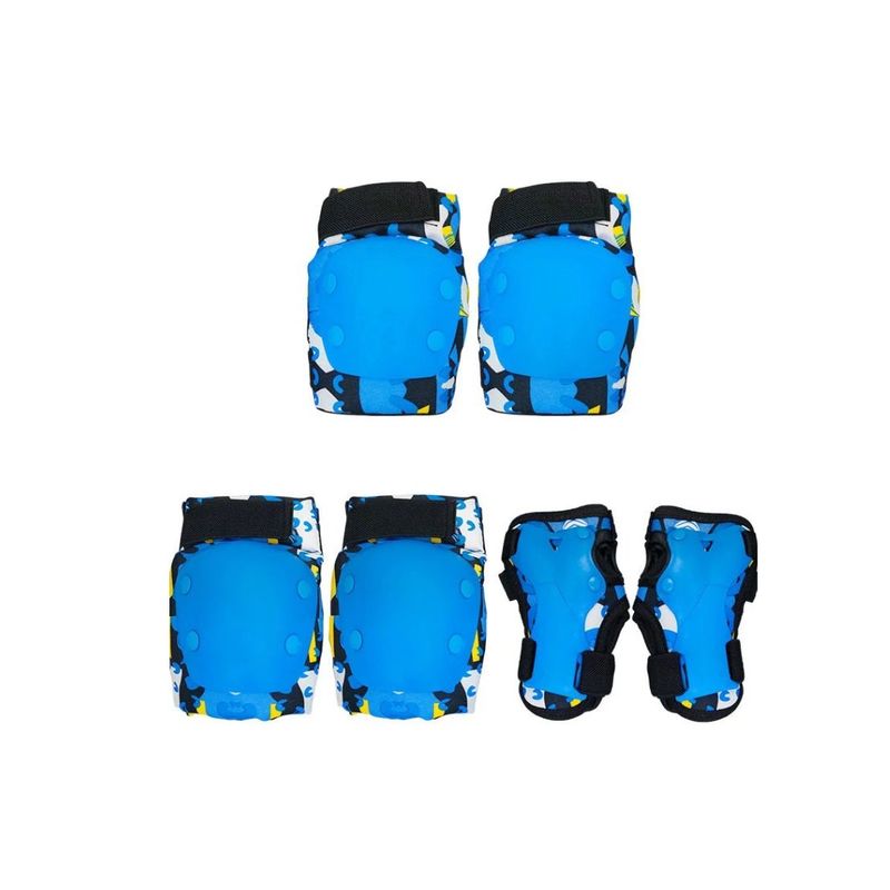 GENERICO - Set De Protección Azul Niños Codera Rodillera Muñequera