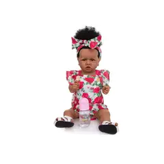 GENERICO - Bebé Reborn Afro Muñeca Realista Silicona Suave 60cm Singer