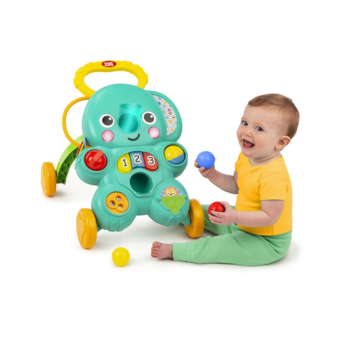 BRIGHT STARTS - Caminador Stroll N Roll 2-In-1 Ball Play Bright Starts