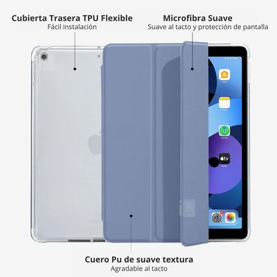 Imagen 2 del producto Funda Para iPad 9.7 (5 y 6) Ranura Lápiz Y Atrás Traslúcida - Lavanda
