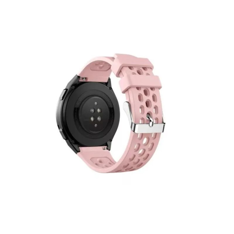 GENERICO - Correa De Silicona Bicolor Para smarwatch Huawei Gt2e Hoyos-ROSA