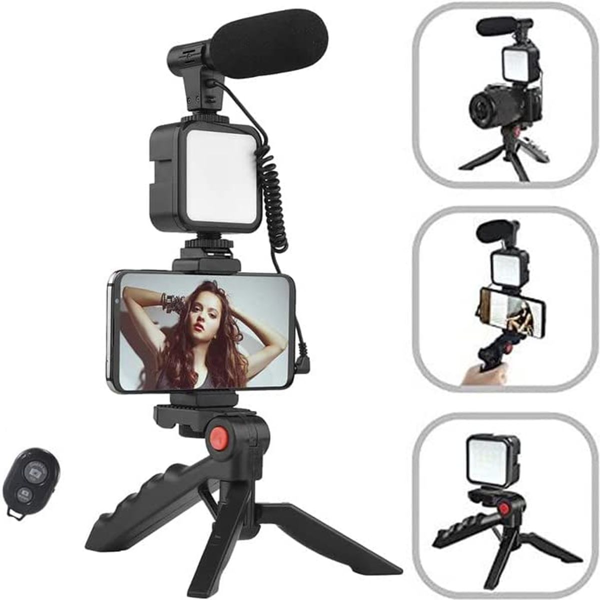 GENERICO - Tripode Palo Selfie Con Bluetooth Tripode Estabilizador Foto