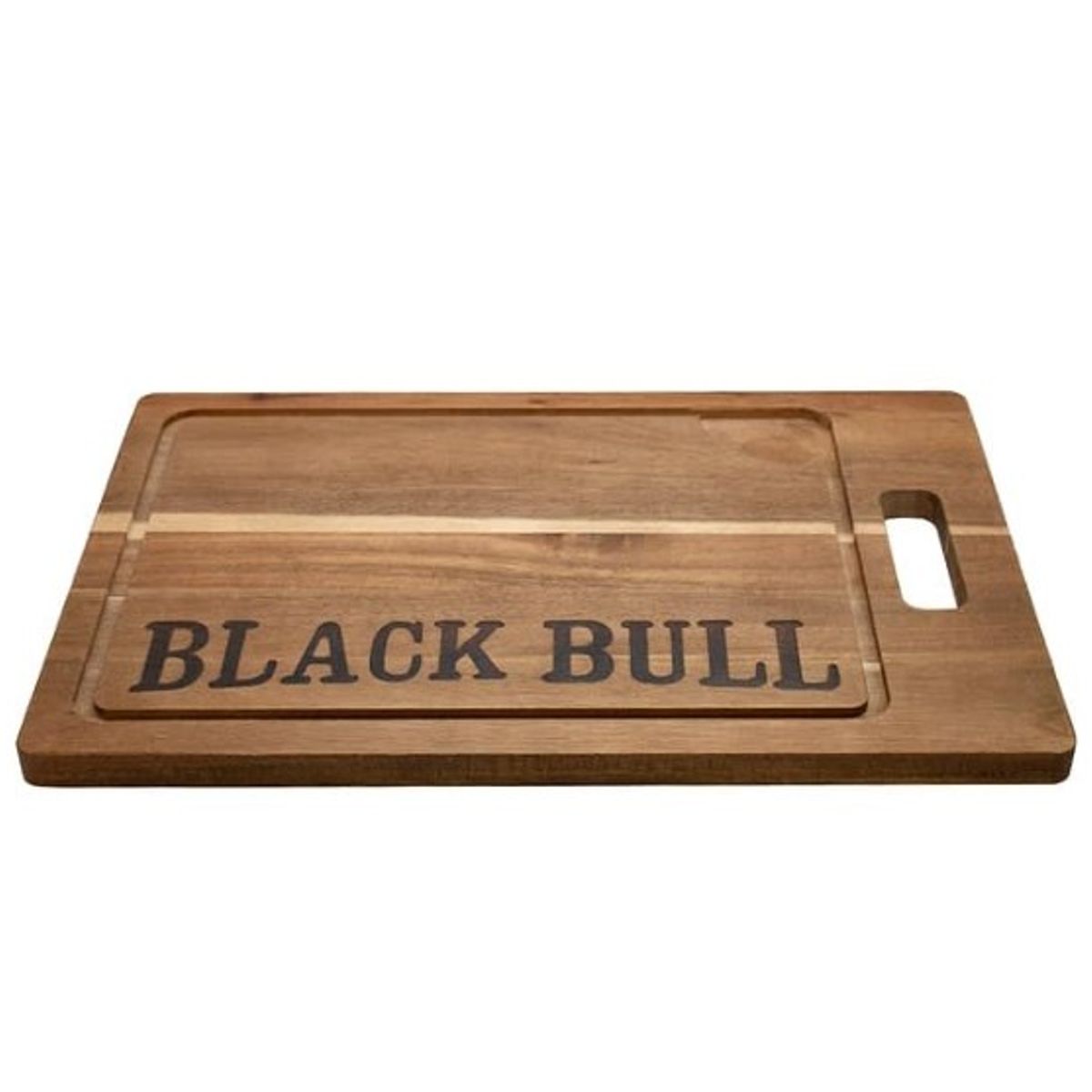 GENERICO - Tabla Madera Para Cortar Picar 45 cm Black Bull