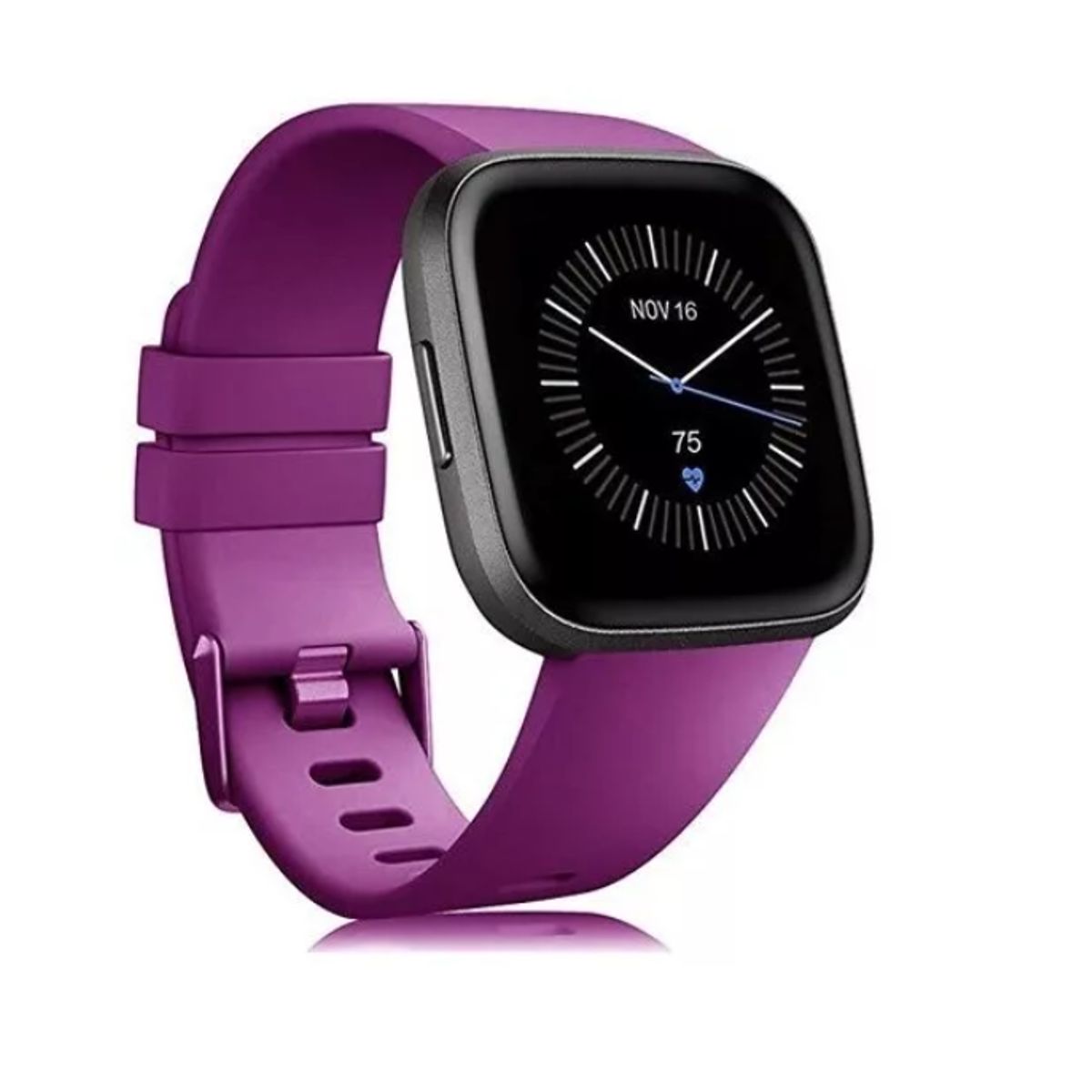 GENERICO - Correa De Silicona Para smarwatch Fitbit Versa 1 / 2-MORADO