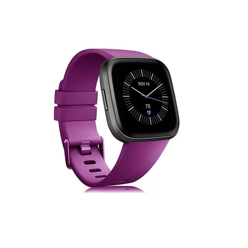 GENERICO - Correa De Silicona Para smarwatch Fitbit Versa 1 / 2-MORADO